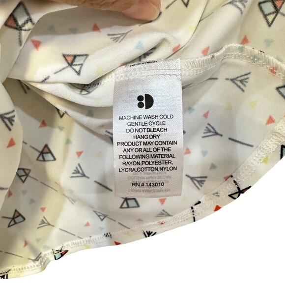 Dot Dot Smile Arrow Print White Red Yellow Blue Cap Sleeve Girls' Dress 12/24M - Picture 5 of 6